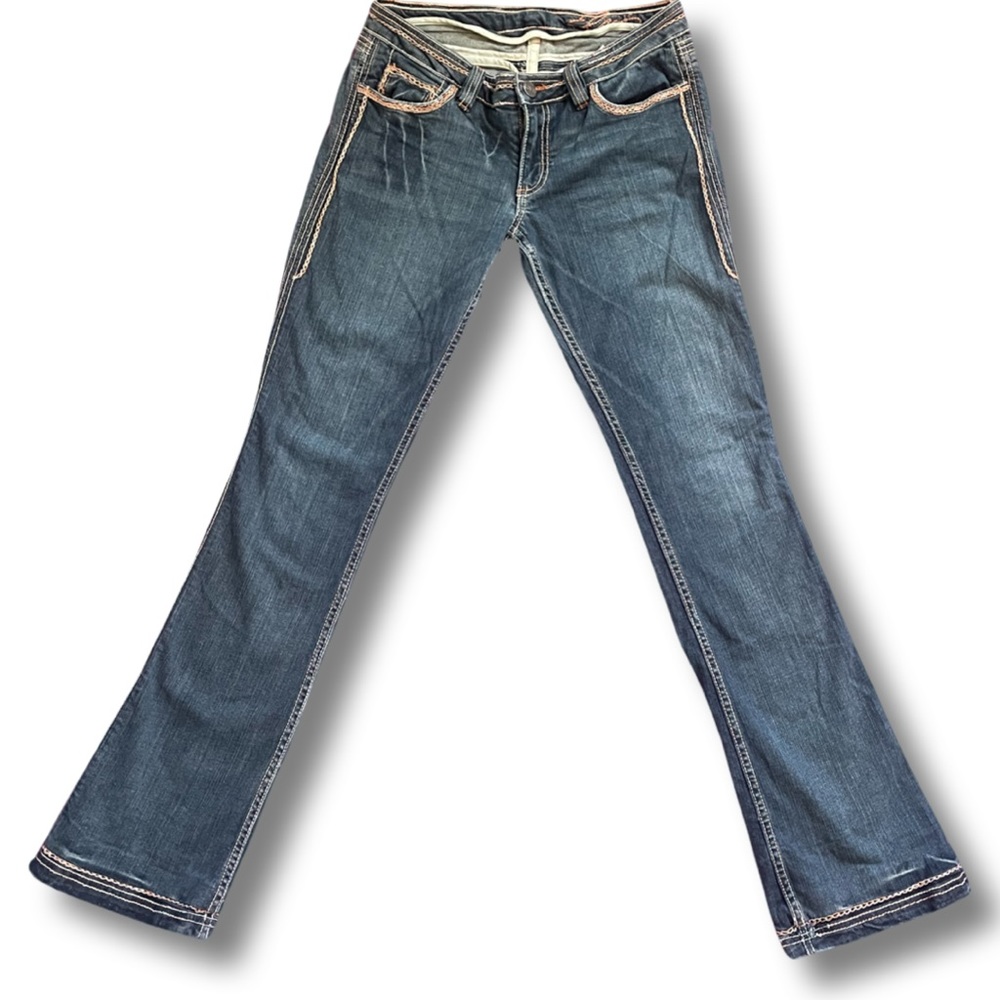 Elvis low rise boot jeans.
